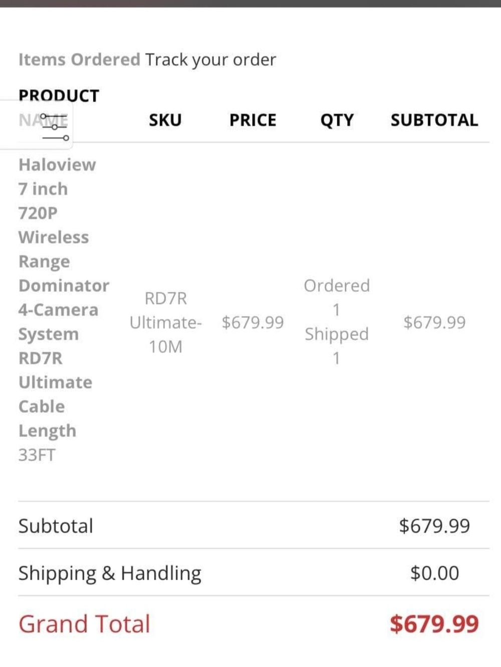 7" 720P Wireless 4-Camera RV Backup System - Black/Red/Amber - Picture 8 of 10